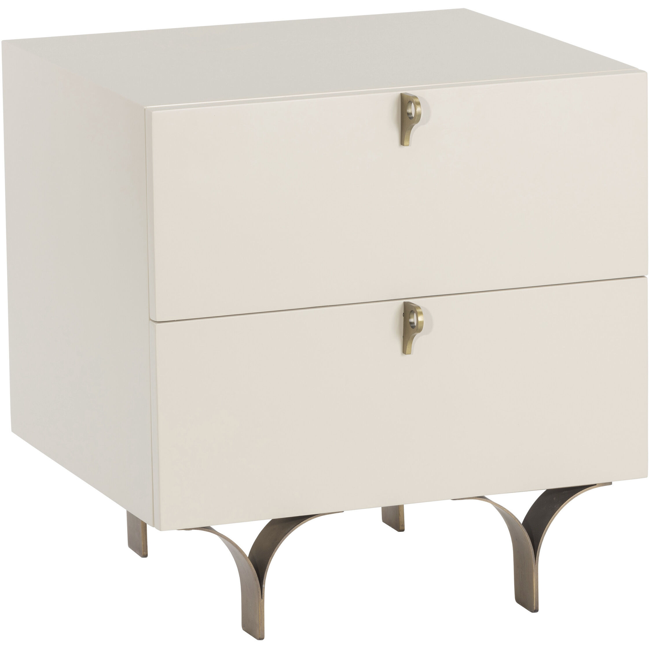 Celine 20.5 X 19.75 inch Cream Night Stand, Small